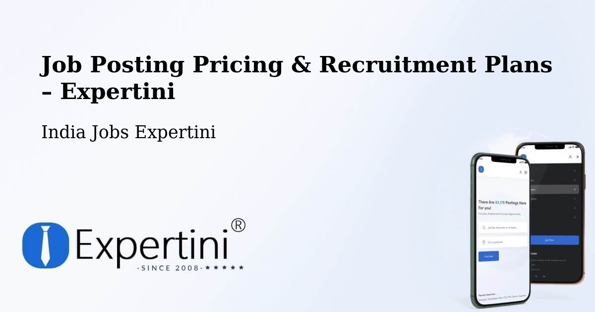 Job Posting Pricing & Recruitment Plans – Korukollu - Korukollu, India Jobs Expertini